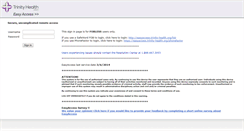 Desktop Screenshot of easyaccess.trinity-health.org