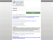 Tablet Screenshot of easyaccess.trinity-health.org